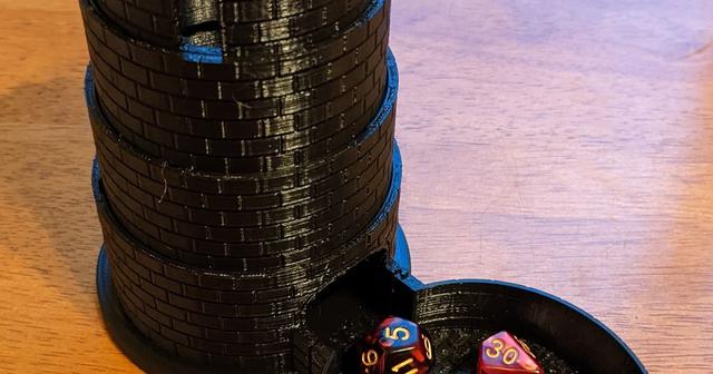 Collapsible Dice Tower 3D model thumbnail