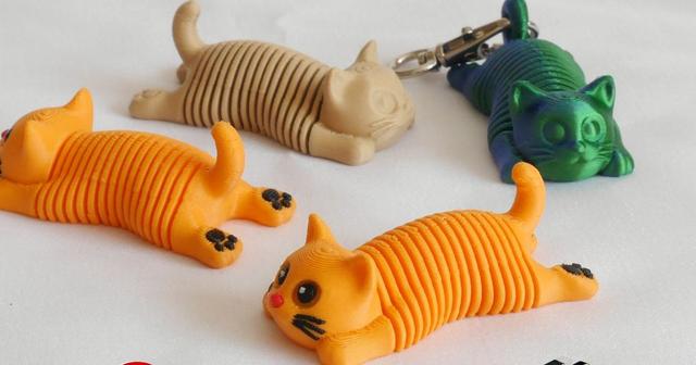 Springy Cat 3D model thumbnail