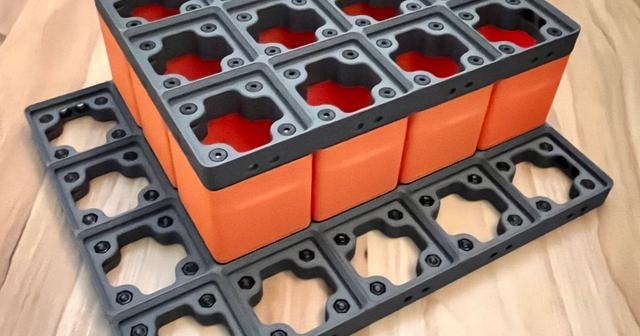 Gridfinity Stackable Modular baseplates 3D model thumbnail