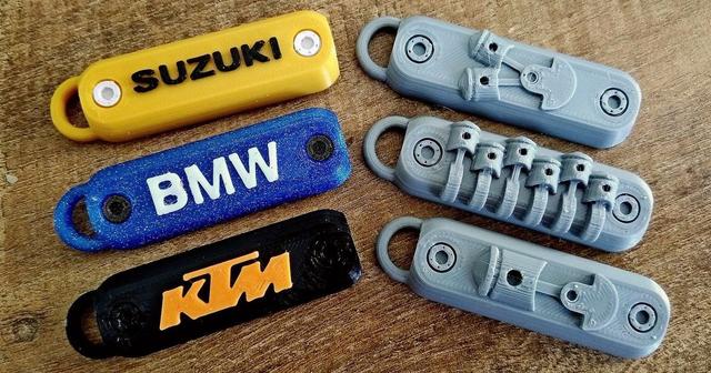 Motorcycle Key Ring 3D model thumbnail