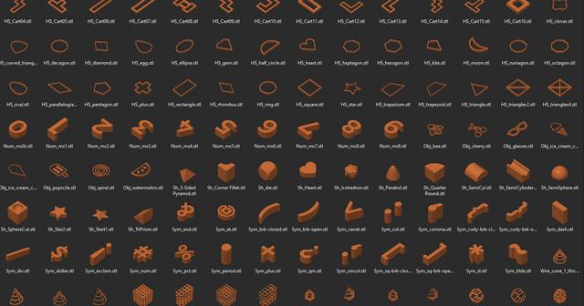 Gallery Shapes for PrusaSlicer 3D model thumbnail