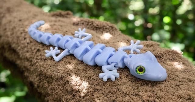 Articulated Lizard - 6mm + 8mm glass eye compatible 3D model thumbnail