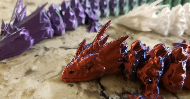 Articulated Baby Night Spirit Dragon v1.1 3D model thumbnail